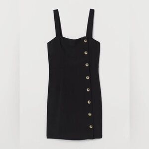 H&M Divided Black Button Dress